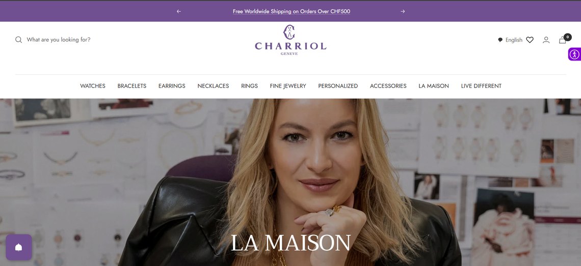 Charriol storefront