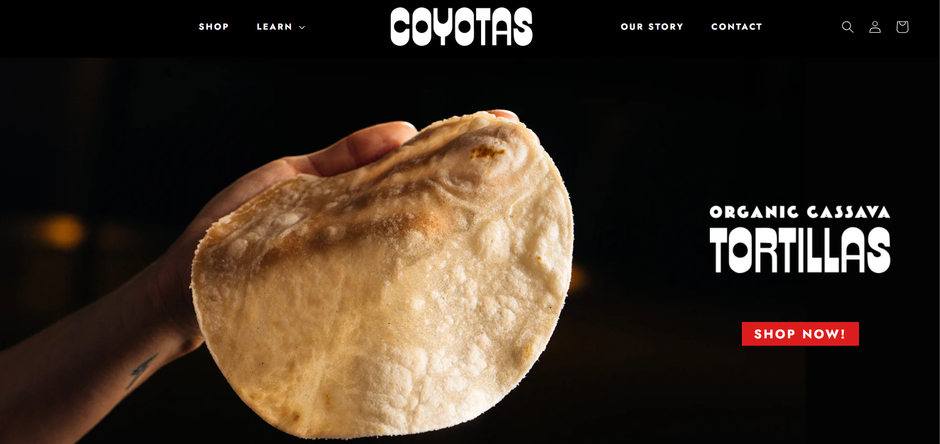 Coyotas storefront